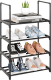 MUAHRCE 4-Tier and  7-Tier Shoe Rack for Closet, Entryway, Stackable Sturdy Metal Shoe Shelf,Narrow Shoe Stand Organizer with Handle - RaditShop