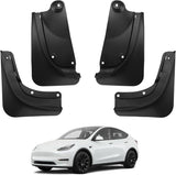 Tesla Model Y Mud Flaps Splash Guards Winter Vehicle Sediment Protection No Need to Drill Holes Vehicle Tire Protector Mudflaps All Weather Tesla Exterior Accessories (Set of 4) - RaditShop
