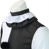 Clown Costume Scary Killer Terrifier Costume with Mask Halloween Cosplay Jumpsuit Full Set for Adults Kids - RaditShop