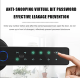 Office Hotel Electronic Biometric Key Security Smart Door Lock Fingerprint Password Door Handle - RaditShop