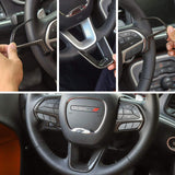 Challenger Steering Wheel Trim for 2015-2024+ Dodge Challenger, Charger, 2014-2024+ Dodge Durango, Jeep Grand Cherokee SRT8 - RaditShop