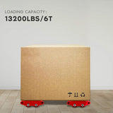 6 T Heavy Duty Machine Dolly Skate Machinery Roller Mover Cargo Trolley 13200 LBS - RaditShop