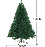 5ft Christmas Tree with 650 Branch Tips and Foldable Metal Stand, Premium PVC Fir Artificial Holiday Christmas Tree, Ideal for Home, Office, and Xmas Party Decoration - RaditShop