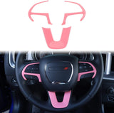 Challenger Steering Wheel Trim for 2015-2024+ Dodge Challenger, Charger, 2014-2024+ Dodge Durango, Jeep Grand Cherokee SRT8 - RaditShop