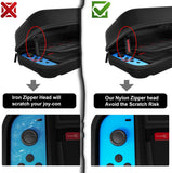 Switch Carrying Case Compatible with Nintendo Switch/Switch OLED, with 20 Games Cartridges Protective Hard Shell Travel Carrying Case Pouch for Console & Accessories, Black - RaditShop