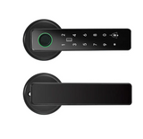 Office Hotel Electronic Biometric Key Security Smart Door Lock Fingerprint Password Door Handle - RaditShop