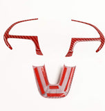Challenger Steering Wheel Trim for 2015-2024+ Dodge Challenger, Charger, 2014-2024+ Dodge Durango, Jeep Grand Cherokee SRT8 - RaditShop