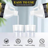 TAKIMO 68OZ 3×UV Resistant Resin Kit,No Bubble & Crystal Clear Epoxy Resin for Coating, Casting, Table Top,DIY, Bar Top, River Tables, Resin Art, Wood with High Gloss Finish - RaditShop