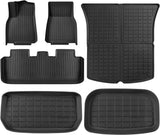 SUPER LINER Floor Mats for Tesla Model Y 5-Seat 2021-2023 2024 Custom Fit All Weather TPE Cargo Liner Cargo Trunk Accessories (Does NOT fit 7-Seat) - RaditShop