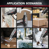 Heat Gun, TGK 1800W Hot Air Gun Variable Temperature Settings 122℉~1202℉ with 4 Nozzle Attachments, Overload Protection Function for Crafts, Shrink Wrapping/Tubing, Paint Removing - RaditShop