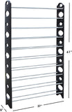 10-Tier Metal Shoe Rack, 378 and 379 - RaditShop