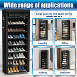 slim 9 tiers shoes rack with cover 376 - RaditShop