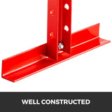 6 Ton Hydraulic Shop Floor Press H-Frame Red Jack Stand 13227lbs with Heavy Duty Steel Plates for Garage or Shop and More for Beginners DIY - RaditShop