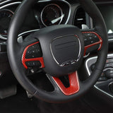 Challenger Steering Wheel Trim for 2015-2024+ Dodge Challenger, Charger, 2014-2024+ Dodge Durango, Jeep Grand Cherokee SRT8 - RaditShop