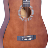 Rosefinch Acoustic Guitar 3/4 Size 38 inch for Beginner Adults Teen Basswood Guitare Acoustique Kit W/Nylon Bag Tuner Picks 6 Steel Strings Capo Cloth Strap Winder【38" Chocolate - RaditShop