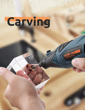 DETLEV PRO Rotary Tool Kit with 153 Accessories 170W Variable Speed with Flex Shaft for Cutting Carving Grinding Projects - RaditShop