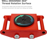 6 T Heavy Duty Machine Dolly Skate Machinery Roller Mover Cargo Trolley 13200 LBS - RaditShop