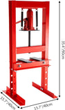 6 Ton Hydraulic Shop Floor Press H-Frame Red Jack Stand 13227lbs with Heavy Duty Steel Plates for Garage or Shop and More for Beginners DIY - RaditShop