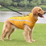 Dog Coat Waterproof Warm Winter Jacket Windproof Fleece Coat Pet Outdoor Clothes for Small Medium Large Dogs Cold Weather Vest with Harness Hole - RaditShop