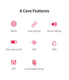 QCY T2C Wireless Bluetooth Earphones With Charging box headphones - RaditShop