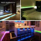LED Light Strip, Megulla 32.8ft/10m Music Sync Color Changing RGB LED Strip with Remote, Sensitive Built-in Mic - Sparkmart