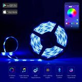 LED Light Strip, Megulla 32.8ft/10m Music Sync Color Changing RGB LED Strip with Remote, Sensitive Built-in Mic - Sparkmart