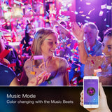 LED Light Strip, Megulla 32.8ft/10m Music Sync Color Changing RGB LED Strip with Remote, Sensitive Built-in Mic - Sparkmart