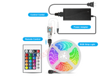 LED Light Strip, Megulla 32.8ft/10m Music Sync Color Changing RGB LED Strip with Remote, Sensitive Built-in Mic - Sparkmart