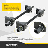 Macpherson Strut Spring Compressor Tool Kit | Universal Coil Spring Compressor Tool, 1/2" Square Drive Heavy Duty Strut Compressor for Car Truck Motorcycle - RaditShop