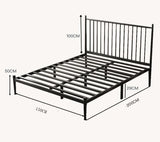 Black metal queen size Bed Frame