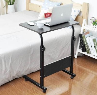 Mobile Side Table 23.6 Inches End Table Sofa Table with Slot & Wheels Mobile Laptop Computer Desk Adjustable Movable Laptop Computer Stand - RaditShop