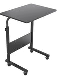 Mobile Side Table 23.6 Inches End Table Sofa Table with Slot & Wheels Mobile Laptop Computer Desk Adjustable Movable Laptop Computer Stand - RaditShop