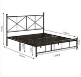 Black metal queen size Bed Frame