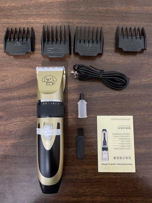 Dog Clippers, Cordless Low Noise Rechargeable Electric Dog Grooming Clipper Kit, Adjustable Clipper Comb & Detachable Blades Dog Trimmer, Suitable for Dogs, Cats, Pets - RaditShop