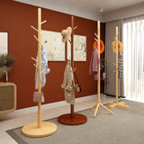 Solid Wood Coat Stand, Tree Stands, Floor hanger Standing Coat Rack, for Entryway, Hallway - RaditShop