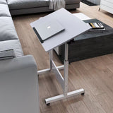 Over Bed Table with Wheels Adjustable | Rolling Laptop Table Overbed Desk Hospital Tray Table Sofa Chair Side Table - RaditShop