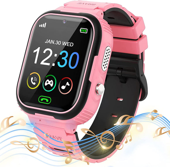 Kids Smart Watch for Boys Girls - Touch Screen Smartwatches with Phone Call SOS Music Player Alarm Clock Camera Games Calculator for Teen Students - RaditShop