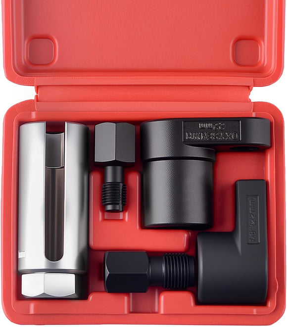 5 pcs O2 Oxygen Sensor Socket Set Oxygen Sensor Remover Tool and Thread Chaser Set