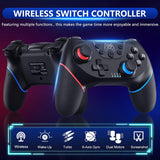 Switch Pro Controller Wireless Compatible with Nintendo Switch Manette/OLED/Lite, FUNLAB Firefly Bluetooth Remote Gamepad /NFC/Paddle