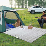 200*150CM Aluminium Foil Camping Mat, Insulating Waterproof Thermal Foam Sleeping Mat For Camping, Sleeping Roll Pad Of Aluminum Foil, Foldable Double-sided Tent Mat For Outdoor Camping Hiking Picnic - RaditShop