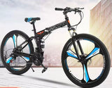 EUROBIKE Folding Bike, Folding Mountain Bike,Adult Bike,TSM G4/G7 Bicycle, 26/27.5Inch,Dual Disc Brake Bike