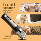 Dog Clippers, Cordless Low Noise Rechargeable Electric Dog Grooming Clipper Kit, Adjustable Clipper Comb & Detachable Blades Dog Trimmer, Suitable for Dogs, Cats, Pets - RaditShop