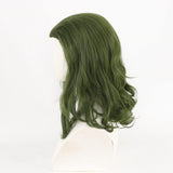 Green Male Wig Cosplay Mens Green Wig Fluffy Clown Wig Heat Resistant Synthetic Wavy Halloween Cosplay Costume Unisex Wig (Green)