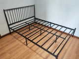 Black metal queen size Bed Frame