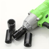 1/2” Drive Impact Bolt Nut Extractor Set, 5pcs Locking Wheel Lug Nut Remover Kit 17mm 19mm 21mm 22mm Twist Socket Tool Set Including a Punch Rod