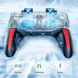 PUBG Mobile Game Controller, Mobile Controller Gaming Grip with Double Cooling Fan Phone Gamepad Joystick with Radiator - RaditShop