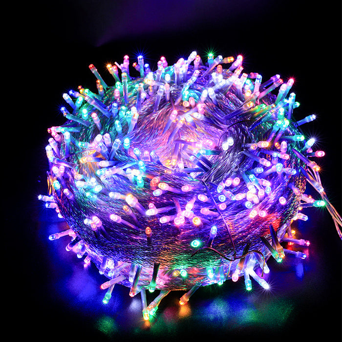 &nbsp;Christmas Tree Lights Multicolor Clear Wire Outdoor Indoor, 200 LED 33ft Colorful Christmas Lights Plug in for Bedroom Party Decoration - RaditShop