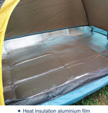 200*150CM Aluminium Foil Camping Mat, Insulating Waterproof Thermal Foam Sleeping Mat For Camping, Sleeping Roll Pad Of Aluminum Foil, Foldable Double-sided Tent Mat For Outdoor Camping Hiking Picnic - RaditShop