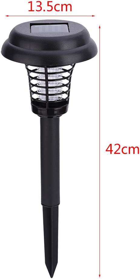 Solar Powered LED Light Mosquito Pest Bug Zapper Insect Killer Lamp, M ...