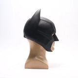 Men's Super Hero Bat Mask Knight Full Head Helmet Latex Black Headgear Halloween Costume Accessory Masque Role